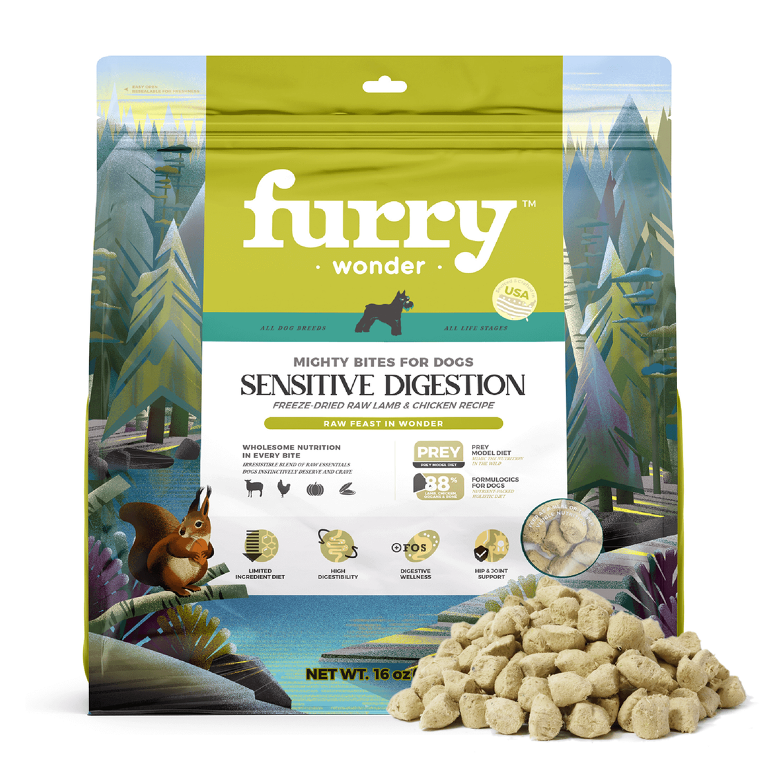 Pet Wonder Sensitive Digestion Freeze-Dried Lamb & Chicken Dog Food