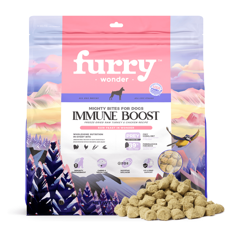 Pet Wonder Immune Boost Freeze-Dried Turkey & Chicken Dog Food 16 oz