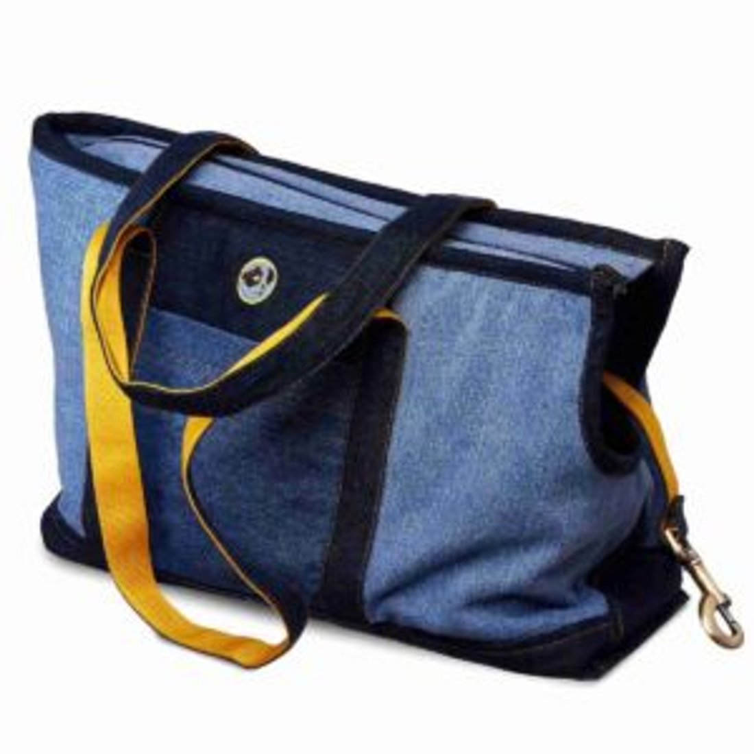 Denim Dog Designs Patched Denim Dog Carrier