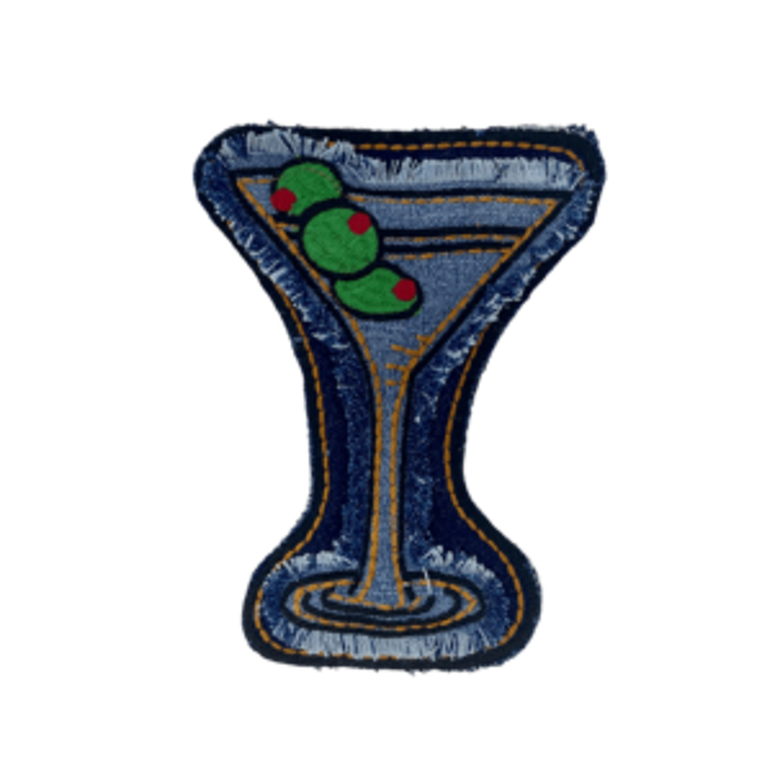 Denim Dog Designs Martini Crinkle Cocktail Dog Toy
