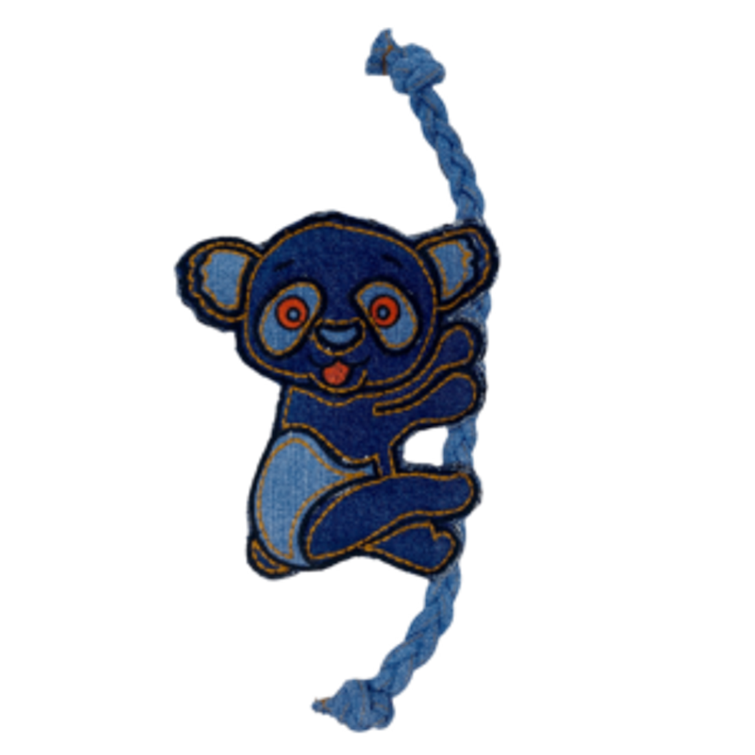 Denim Dog Designs Koala Crinkle & Rope Dog Toy