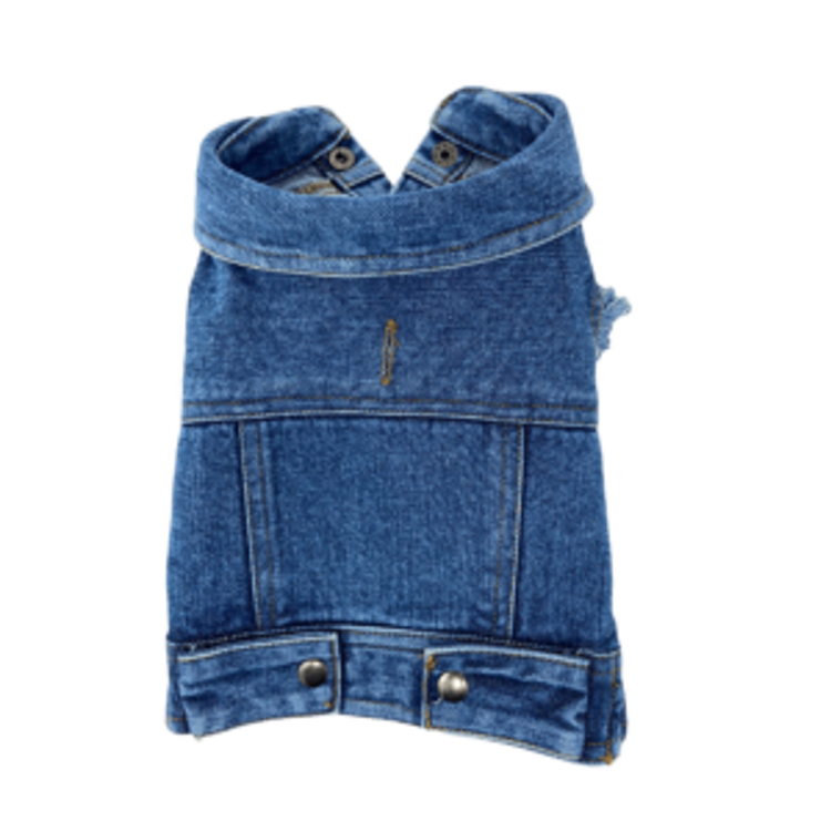 Denim Dog Designs Authentic Denim Dog Vest