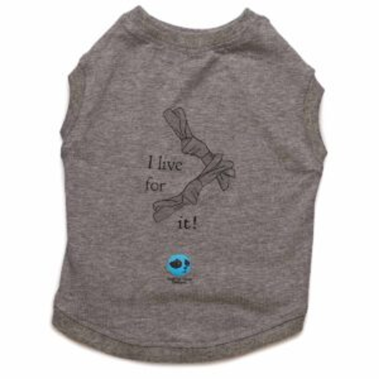 Denim Dog Designs I Live for It Dog Tee