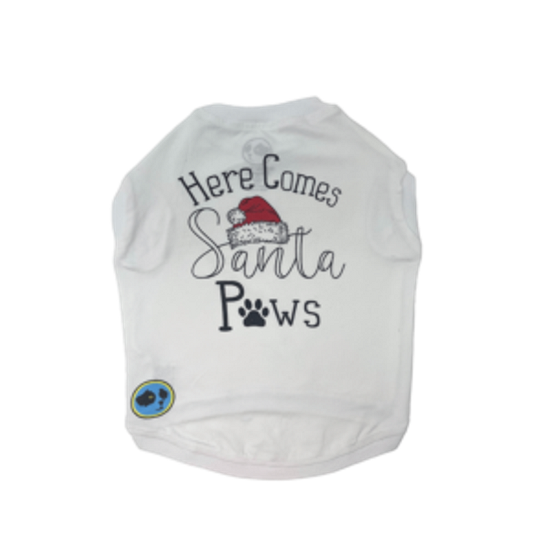 Denim Dog Designs Santa Paws Dog Tee