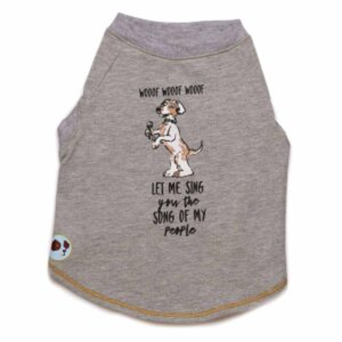 Denim Dog Designs Let Me Sing the Song of My People Dog Tee