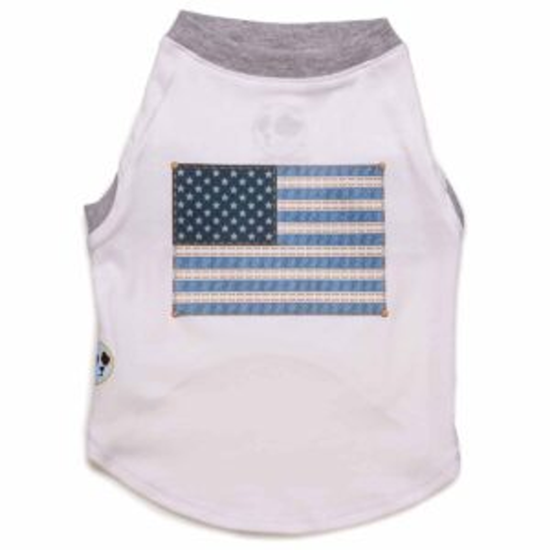 Denim Dog Designs American Flag Dog Tee