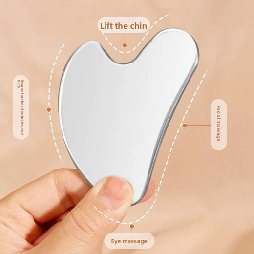 Heart Shaped Stainless Steel Facial Massage Scraper product image 2