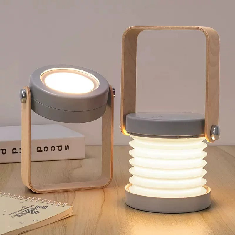 Portable telescopic folding lantern night light