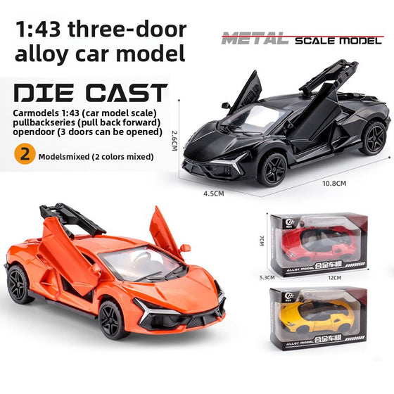 Three-Door Alloy Pull Back Toy Car Model product image 3
