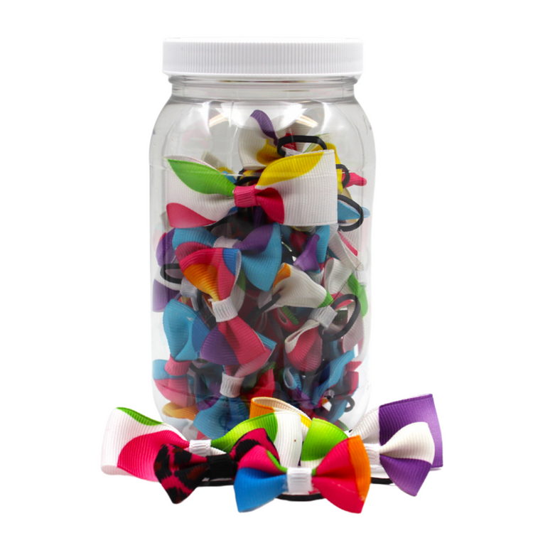 Balloon Dinky Dog & Cat Grooming Bows Jar