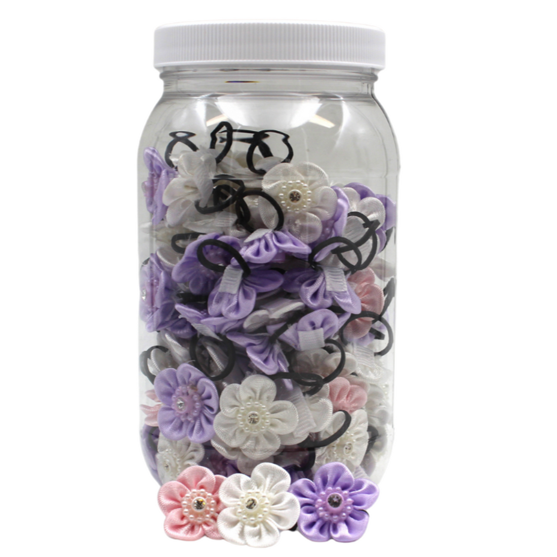 Flower Dinky Dog & Cat Grooming Bows Jar