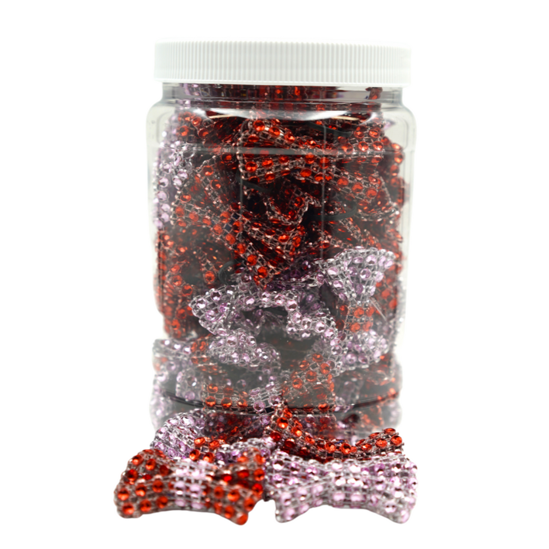 Bling Valentine 1.5-Inch Dog & Cat Grooming Bows Jar