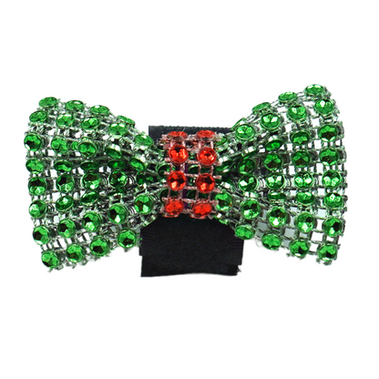 Christmas Bling Velcro Dog Bows in a Jar, 2 Inch