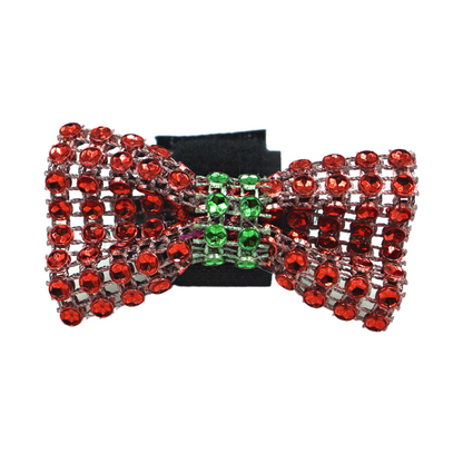 Christmas Bling Velcro Dog Bows in a Jar, 2 Inch