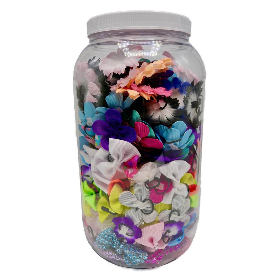 Assorted Bows and Flowers Grooming Jar for Dogs and Cats