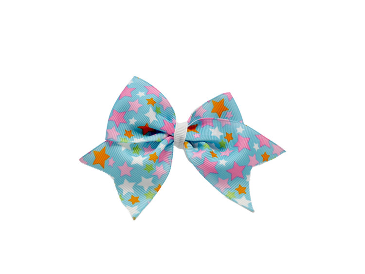 Cheer Birthday Grosgrain Dog Bow on Velcro Fastener
