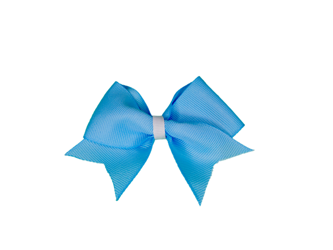 Cheer Grosgrain Dog Grooming Bow with White Center Trim