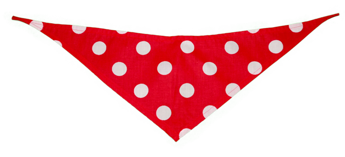 Cotton Polka Dot Dog Bandana