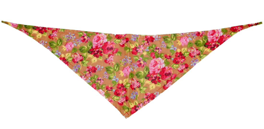 Cotton Petal Dog Bandana, Sand