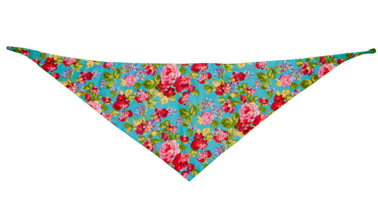 Cotton Petal Dog Bandana, Marine
