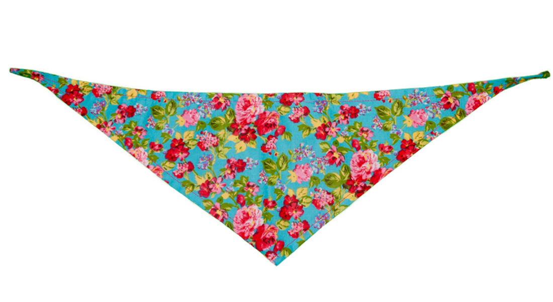 Cotton Petal Dog Bandana, Marine