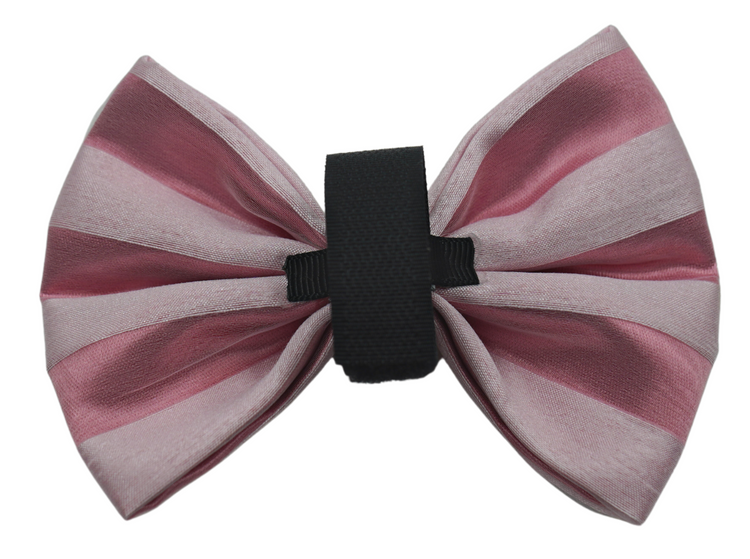 Pets Ribbons Valentine Chiffon Stripe Dog Bow