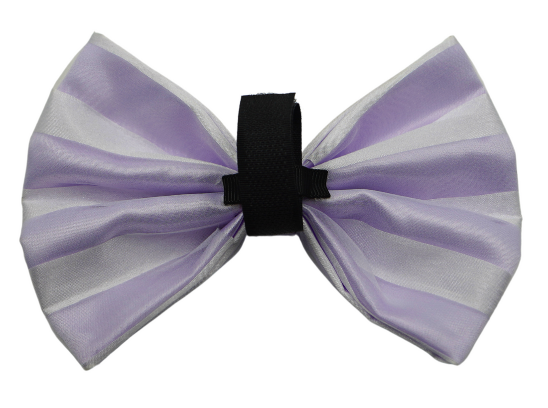 Pets Ribbons Valentine Chiffon Stripe Dog Bow