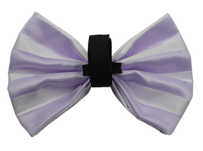 Pets Ribbons Valentine Chiffon Stripe Dog Bow