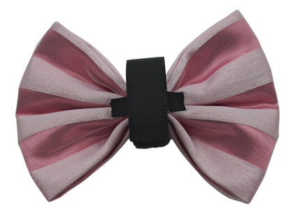 Pets Ribbons Valentine Chiffon Stripe Dog Bow