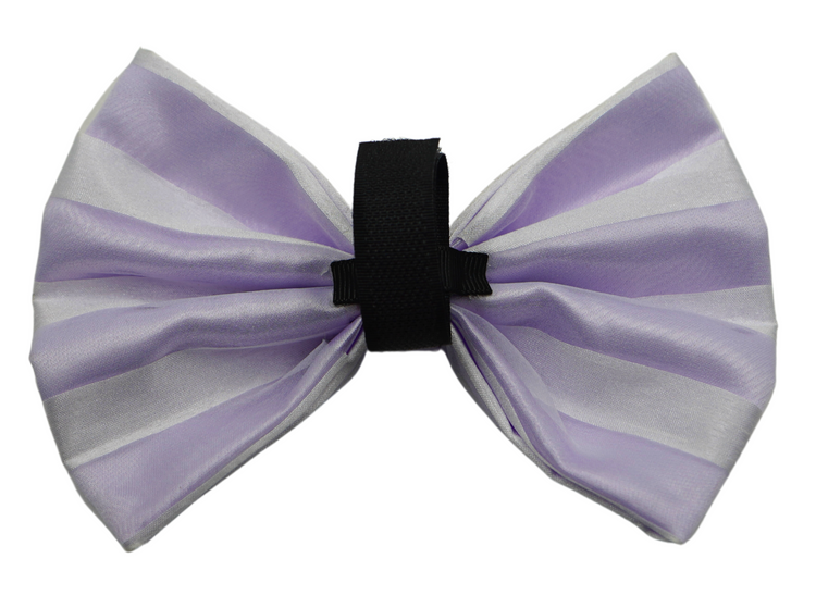 Pets Ribbons Valentine Chiffon Stripe Dog Bow