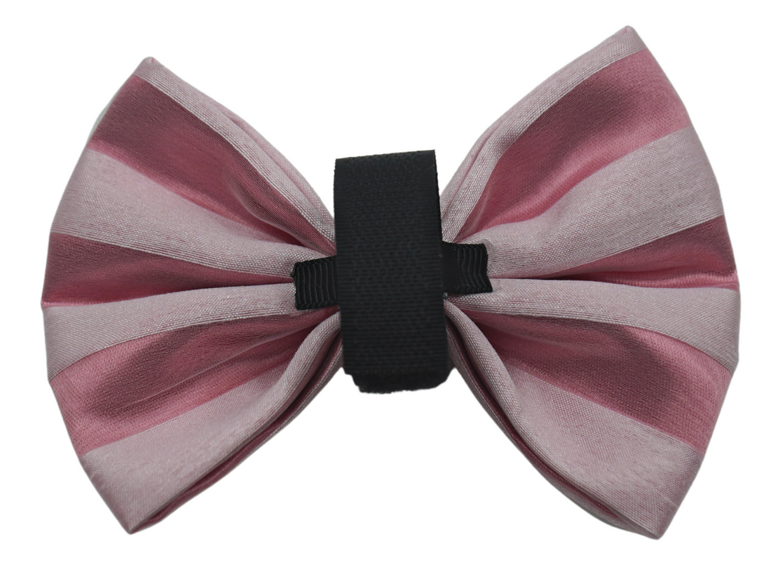 Pets Ribbons Valentine Chiffon Stripe Dog Bow