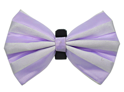 Pets Ribbons Valentine Chiffon Stripe Dog Bow