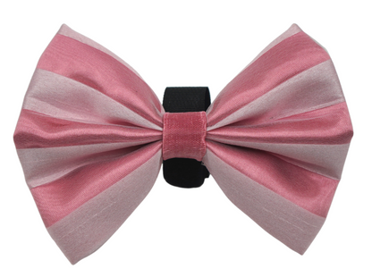Pets Ribbons Valentine Chiffon Stripe Dog Bow