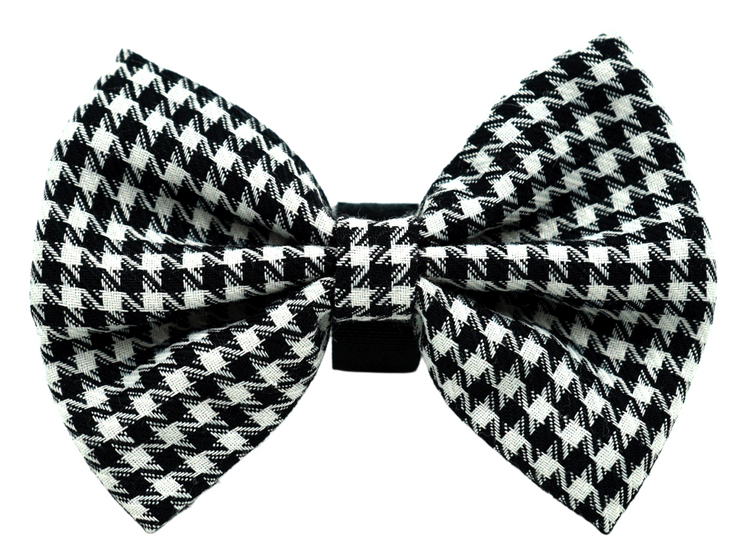 Pets Ribbons Large Houndstooth Dog Bow Tie