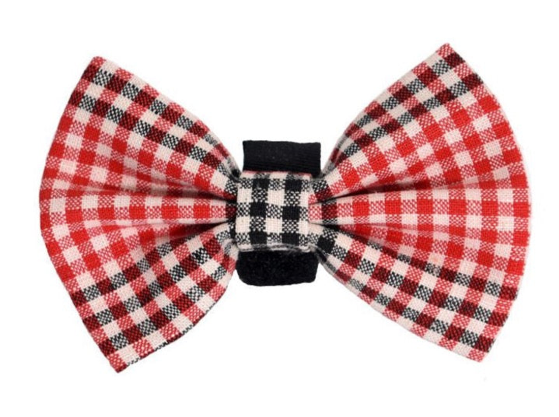 Pets Ribbons Multi-Check Vintage Dog Bow Tie