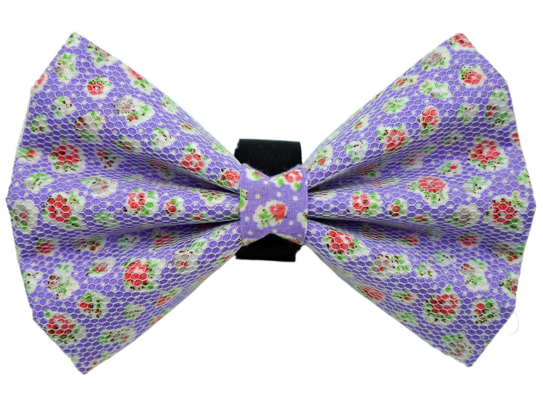 Pets Ribbons Cotton Dog Bow with White Net Style PR8000