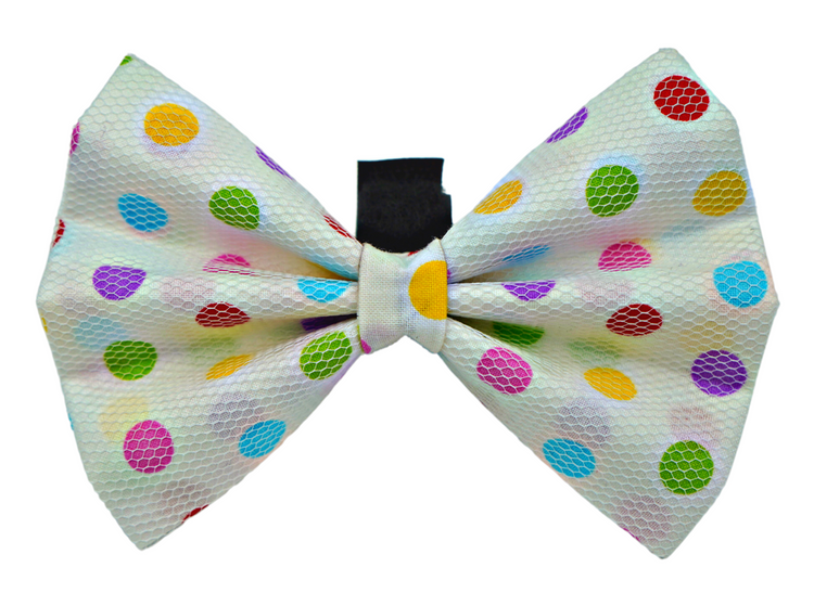 Pets Ribbons Cotton Dog Bow with White Net Style PR8001
