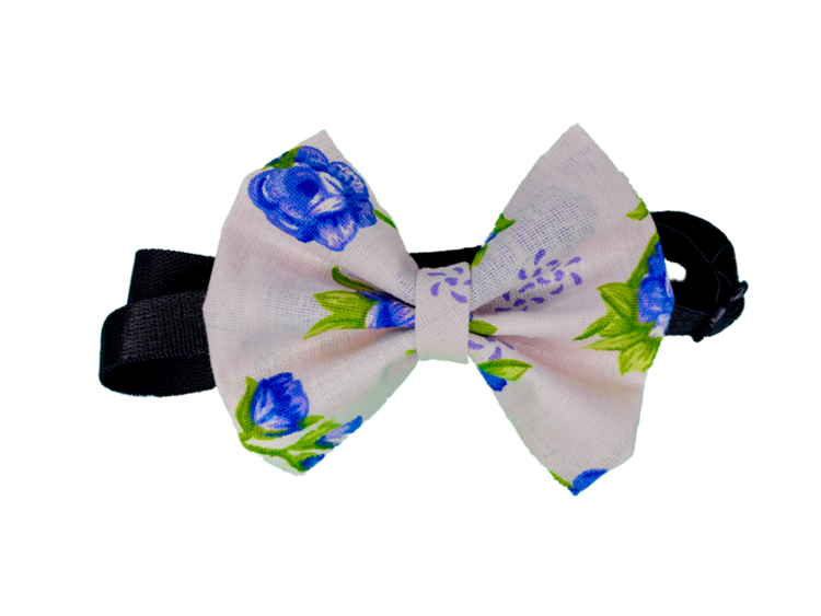 Pets Ribbons Blue Rose Cotton Dog Bow Style PR8005V