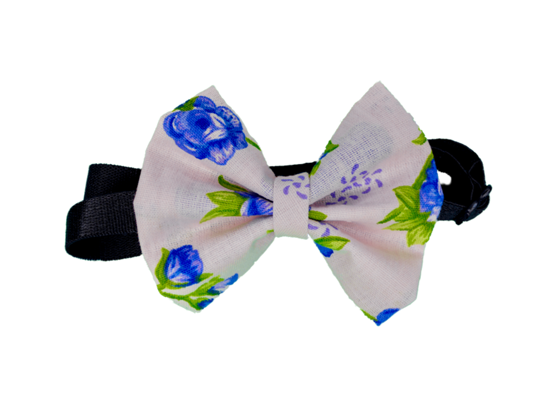 Pets Ribbons Blue Rose Cotton Dog Bow Style PR8005V