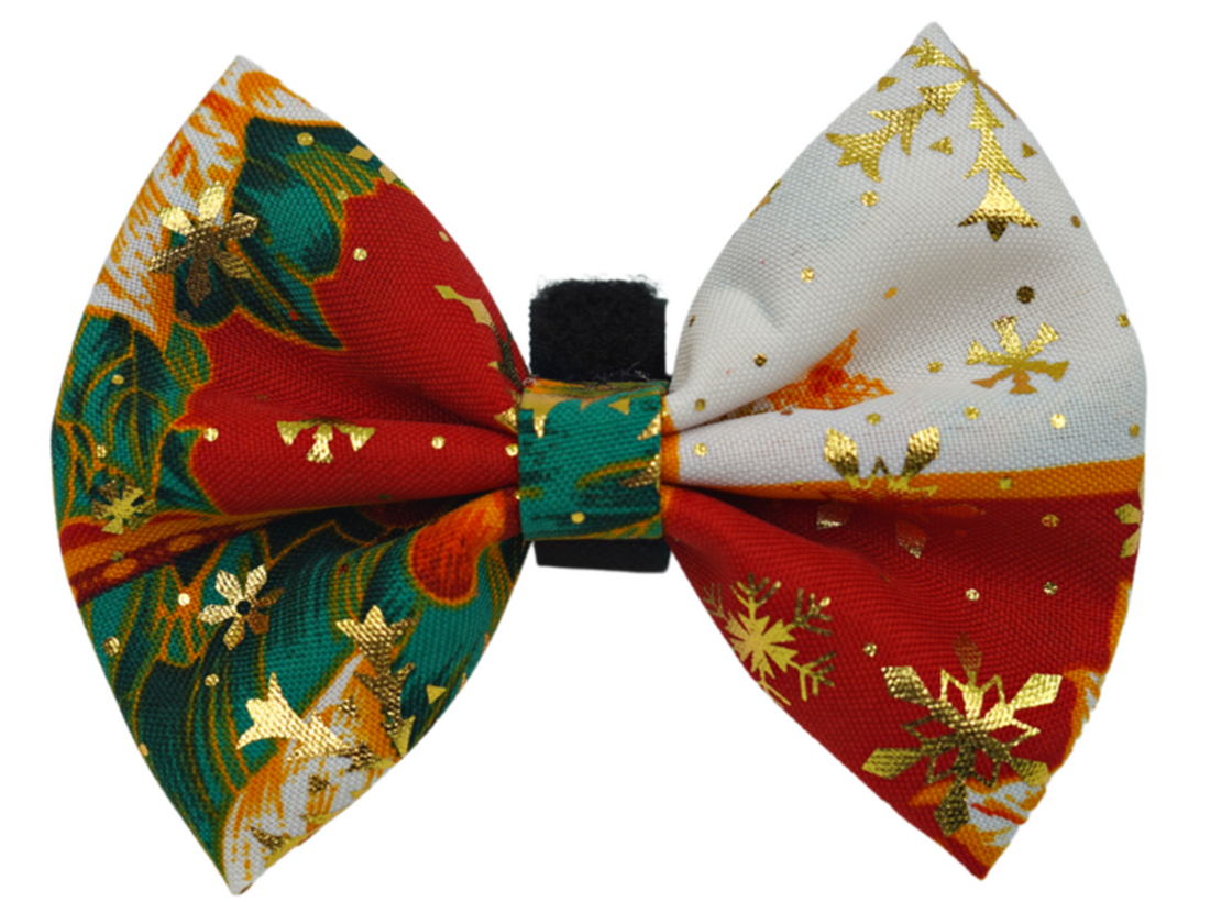Pets Ribbons Christmas Multi-Pattern Dog Bow