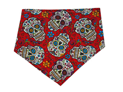 Polka dot pet bandana, size extra-large detail