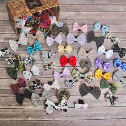 Pets Ribbons Mixed Styles Dog Bow Bundle