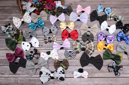 Pets Ribbons Mixed Styles Dog Bow Bundle