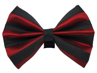 Wedding satin chiffon overlay bow, color option 2, close-up