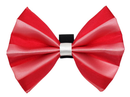Wedding satin chiffon overlay bow, color option 4, close-up