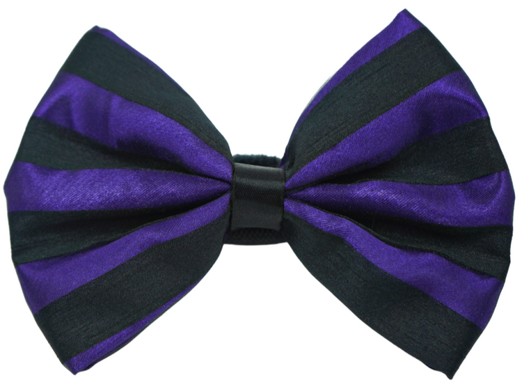 Pets Ribbons Halloween Chiffon Stripe Dog Bow