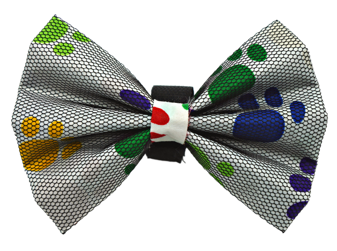Pets Ribbons Camo Dog Bow with Black Net