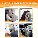 Inflatable Travel Pillow with Lumbar Support