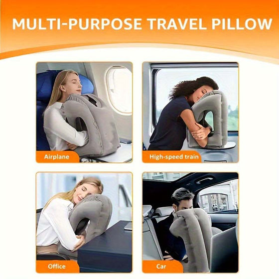 Inflatable Travel Pillow with Lumbar Support Self-Care product image 3