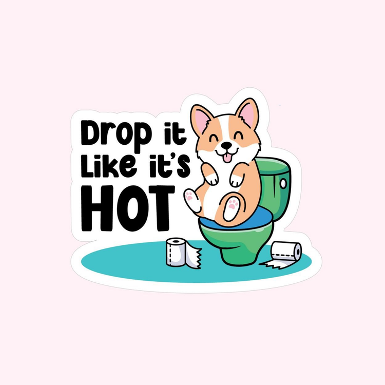 Drop It Like It's Hot Dog Sticker